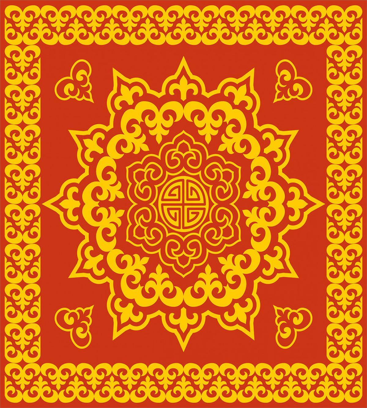 Oriental Round and Square — Pattern