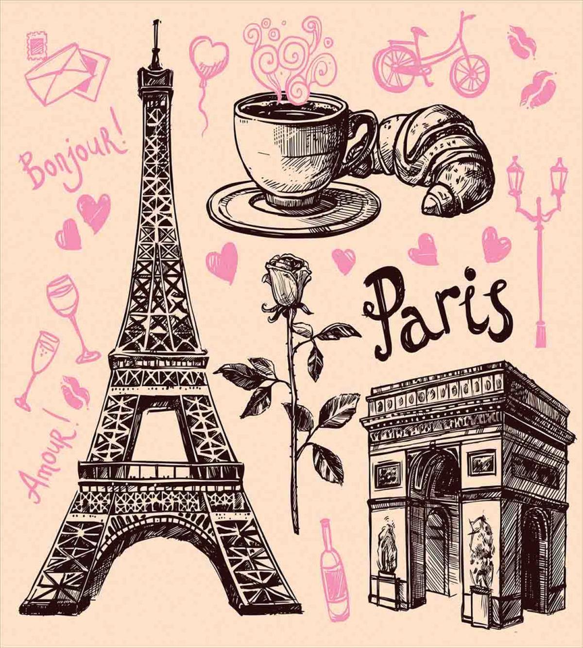 Bakery in Paris Eiffel — Pattern