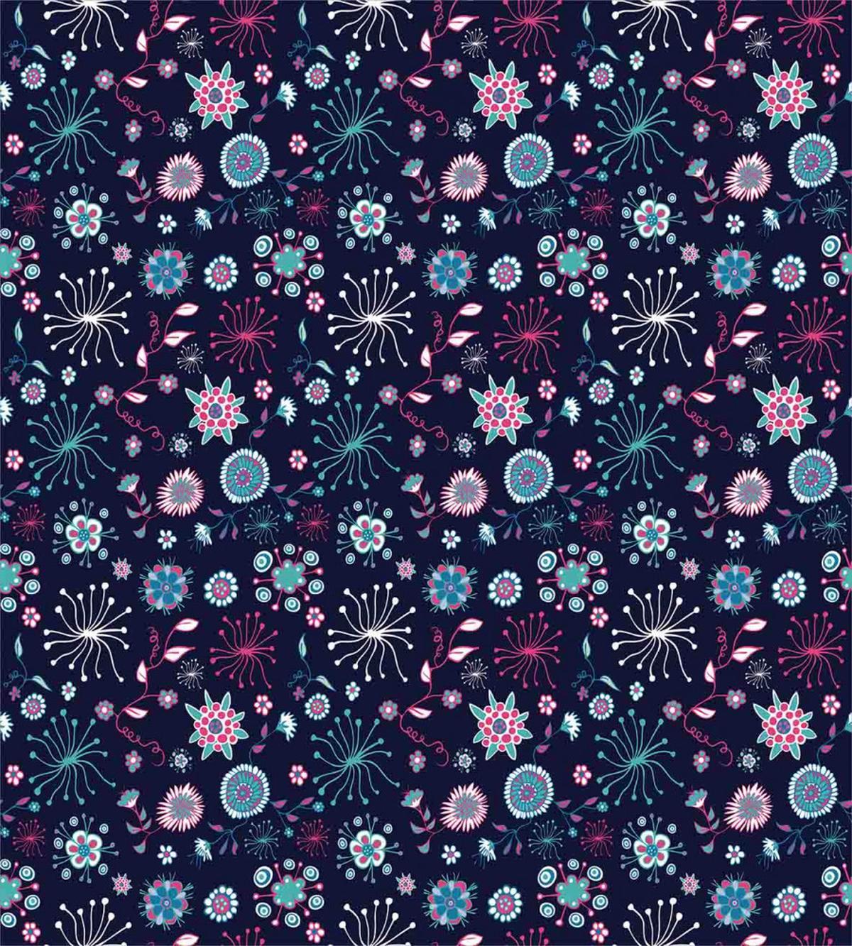 Pansy Bluebell Dandelion — Pattern