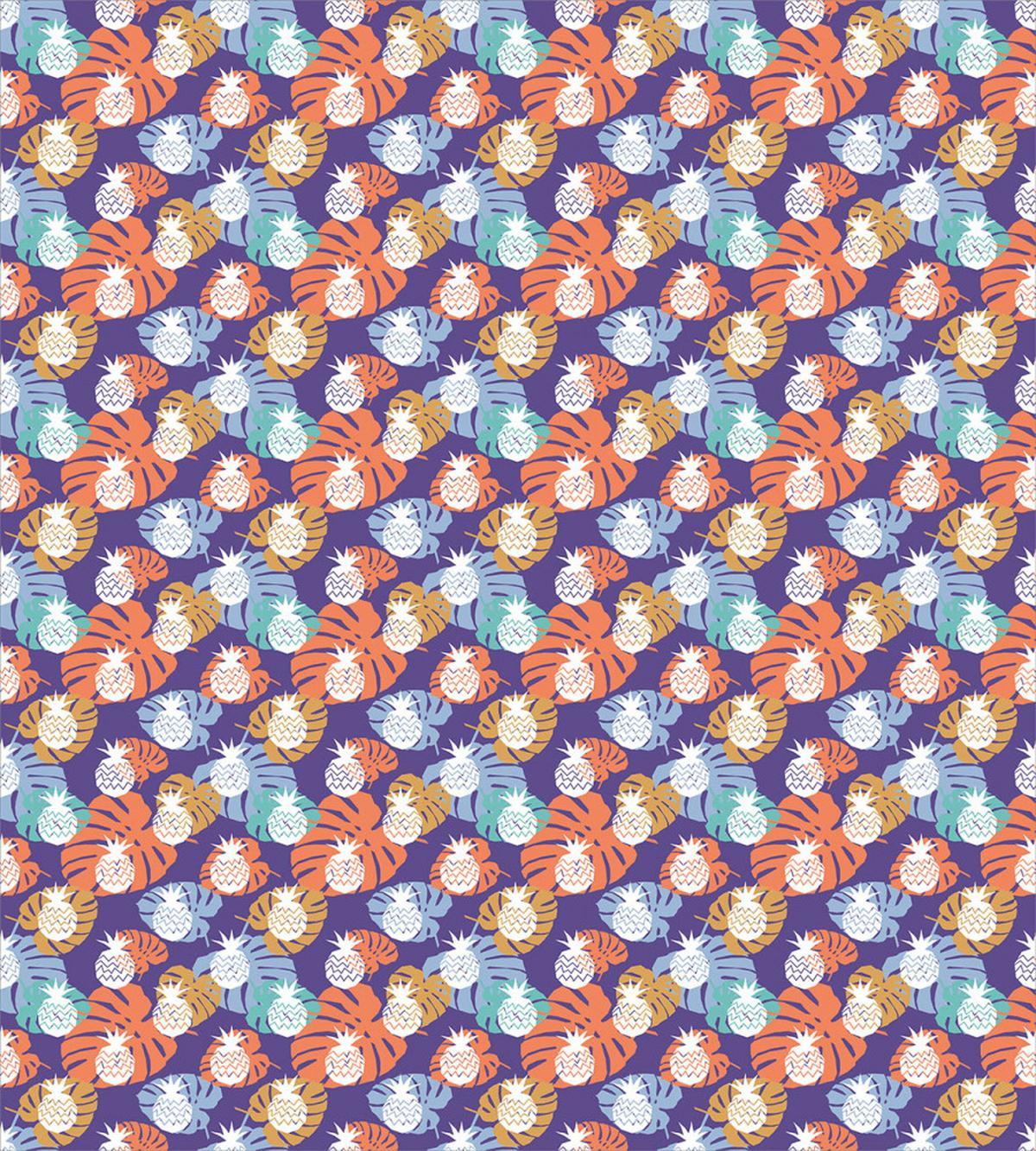 Exotic Pineapples Leaves — Pattern