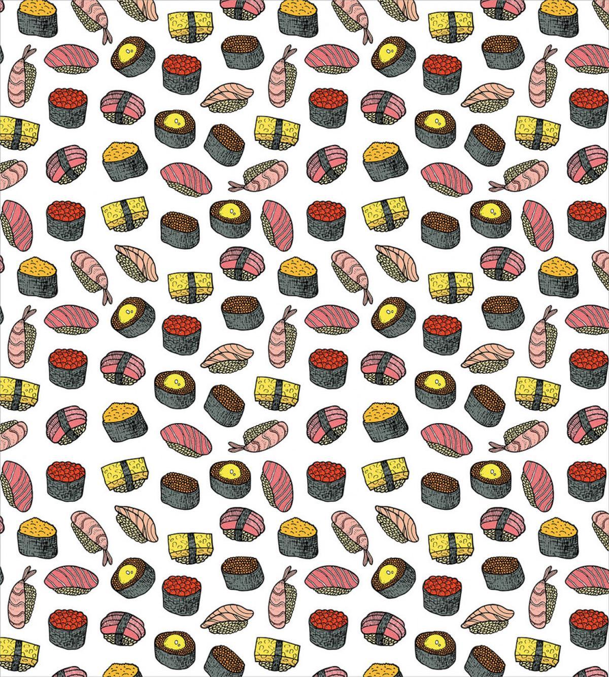 Cuisine Sashimi Rolls — Pattern