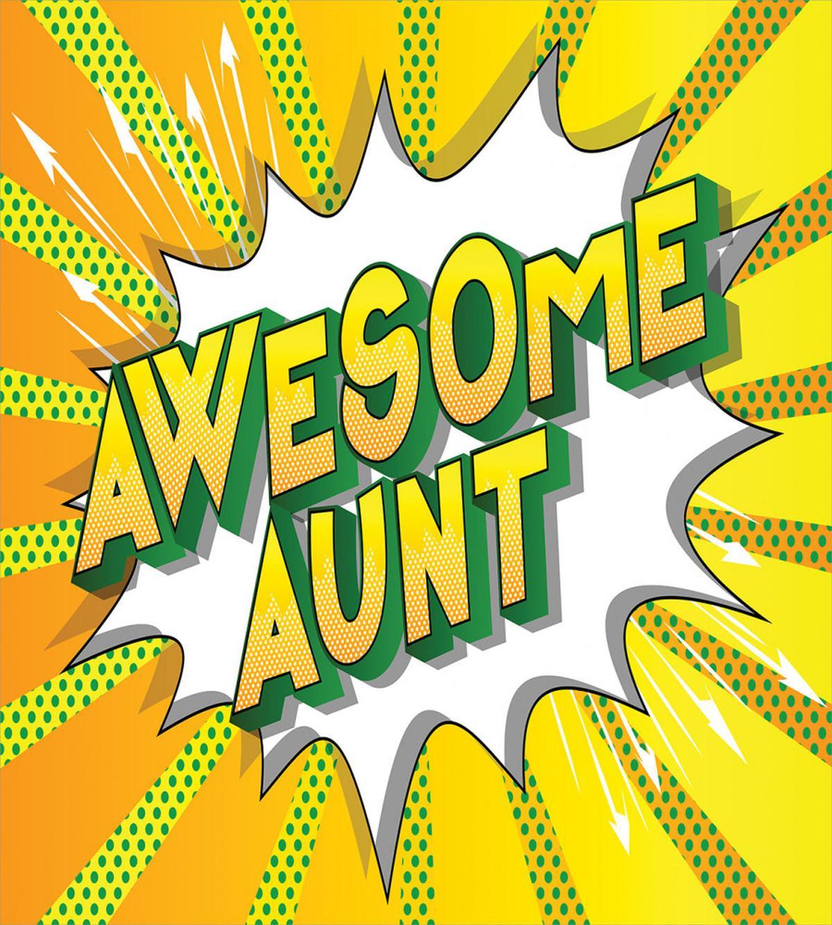 Pop Art Comic Inspired Aunt — Pattern