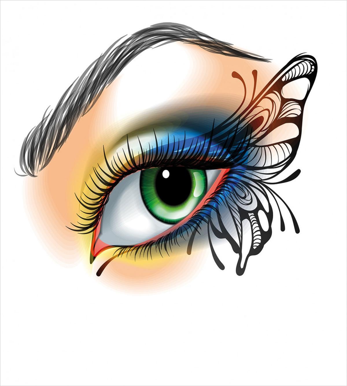 Fantasy Woman Make up Wing — Pattern