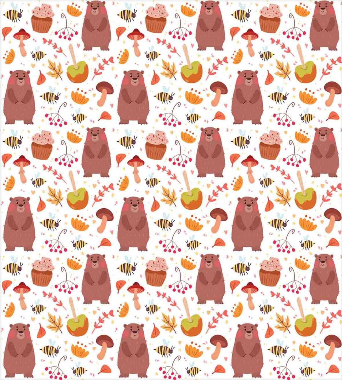 Autumn Forest Wildlife — Pattern
