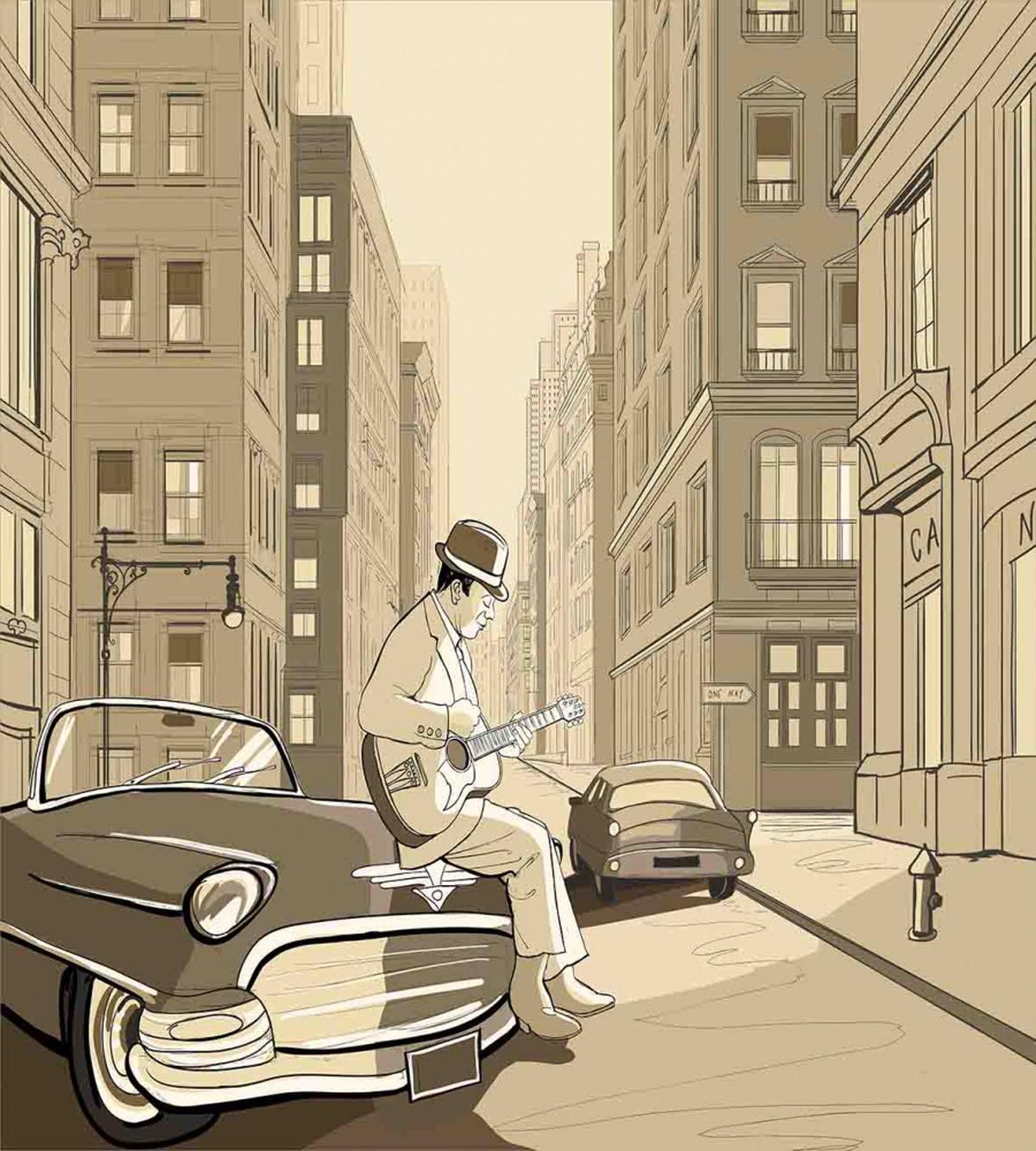 Old Street of New York — Pattern