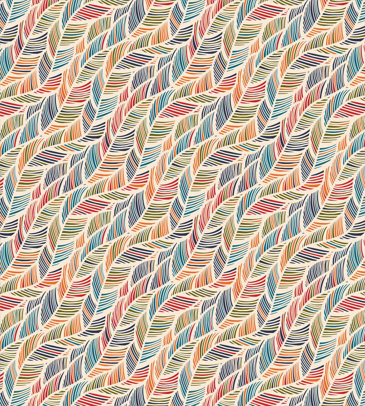 Abstract Feather Wave — Pattern
