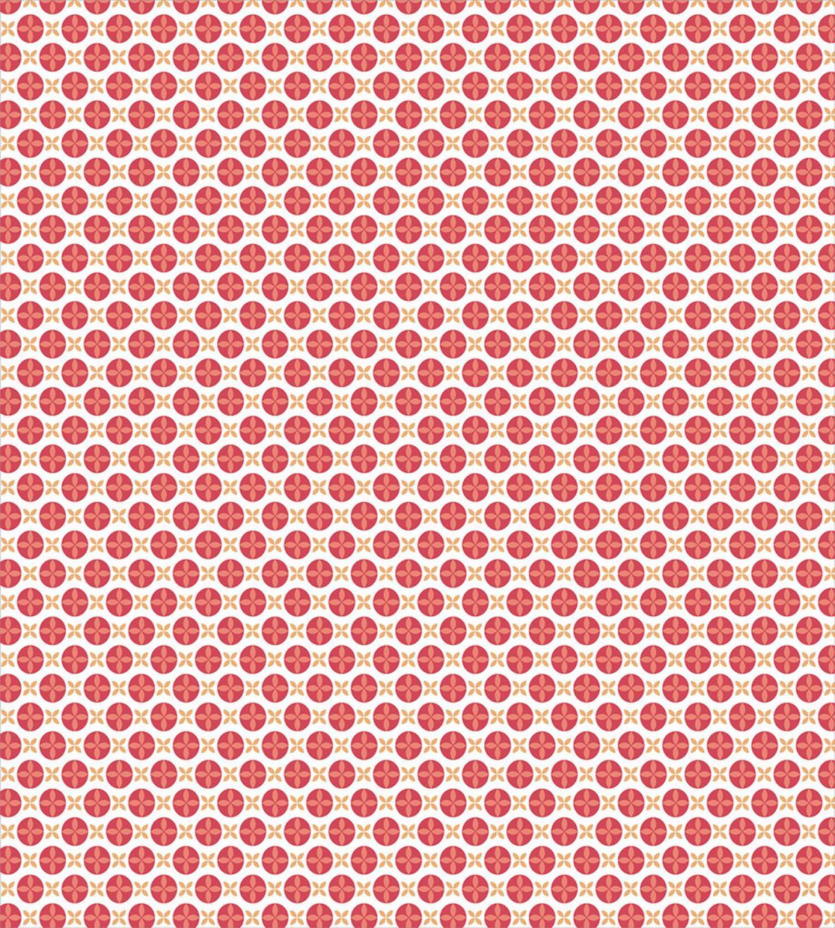 Retro Diagonal Flowers — Pattern