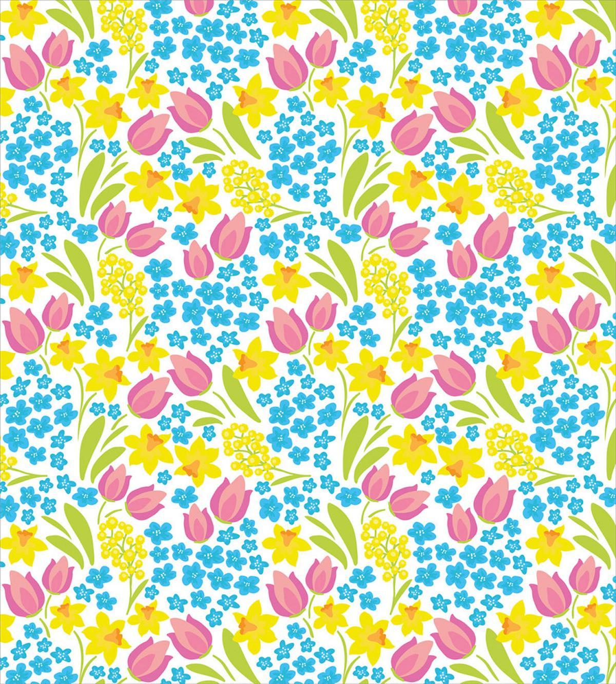 Spring Daffodil Tulip Mimosa — Pattern