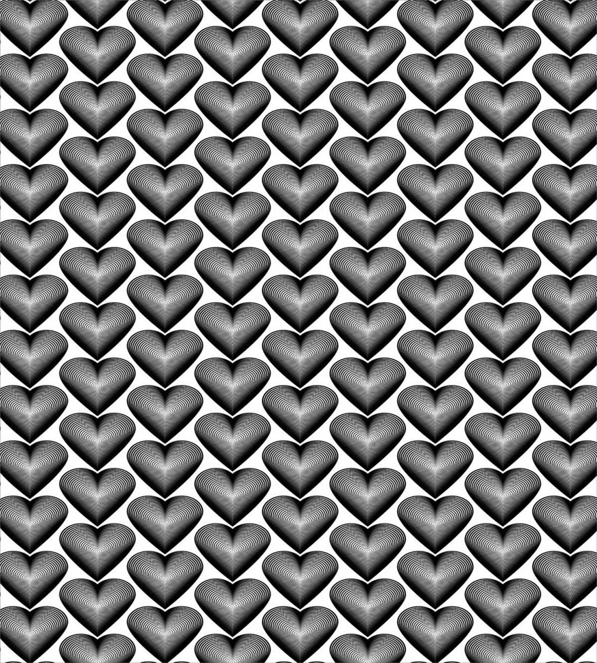 Abstract Romantic Hearts — Pattern