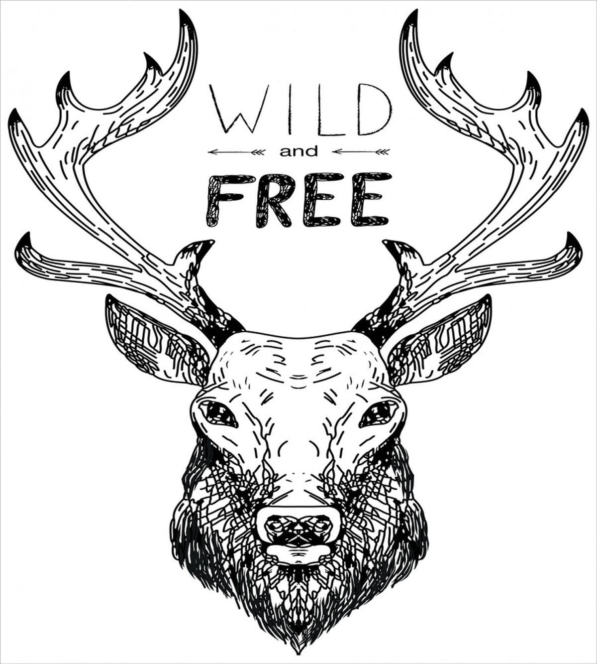 Deer Wild Free — Pattern