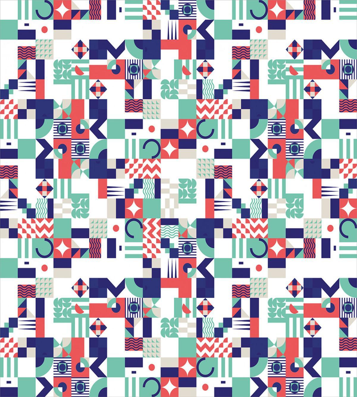 Pastel Funky Shapes — Pattern