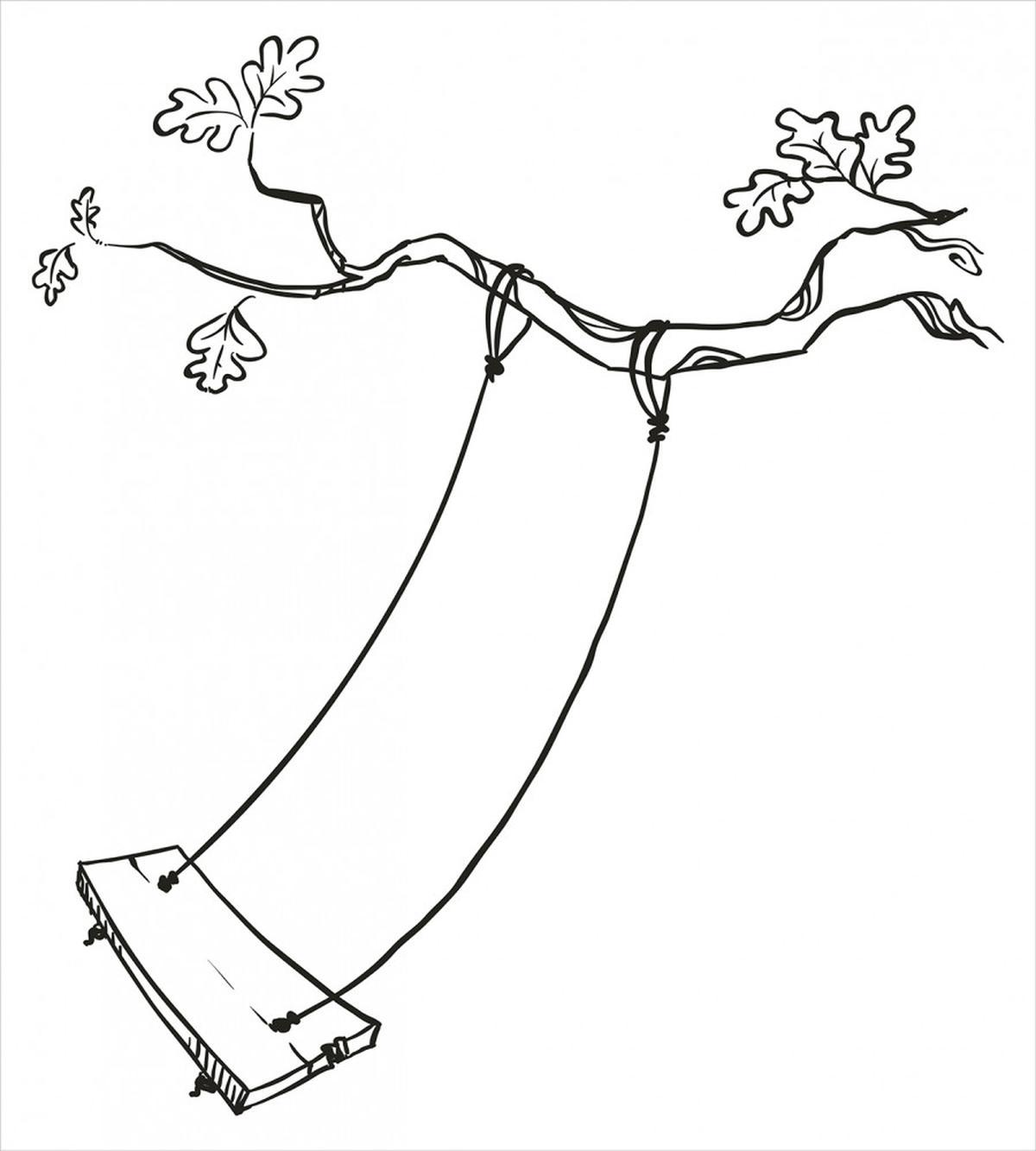 Sketchy Tree Swing Joy — Pattern
