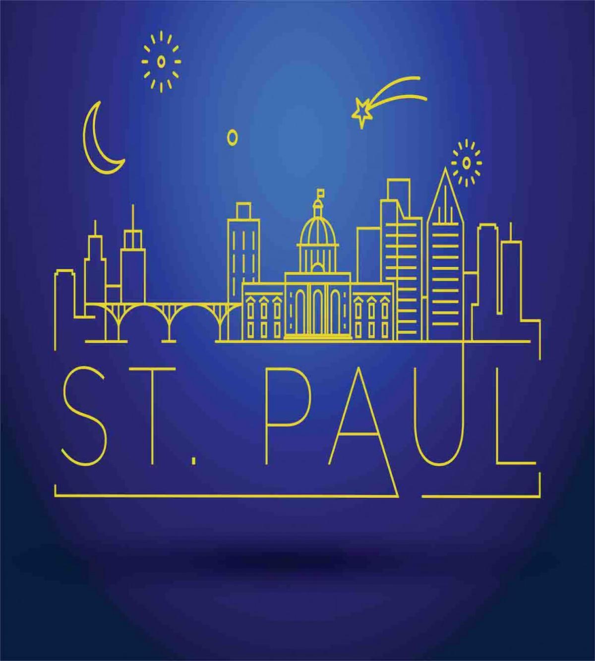 Line Art Style St Paul — Pattern