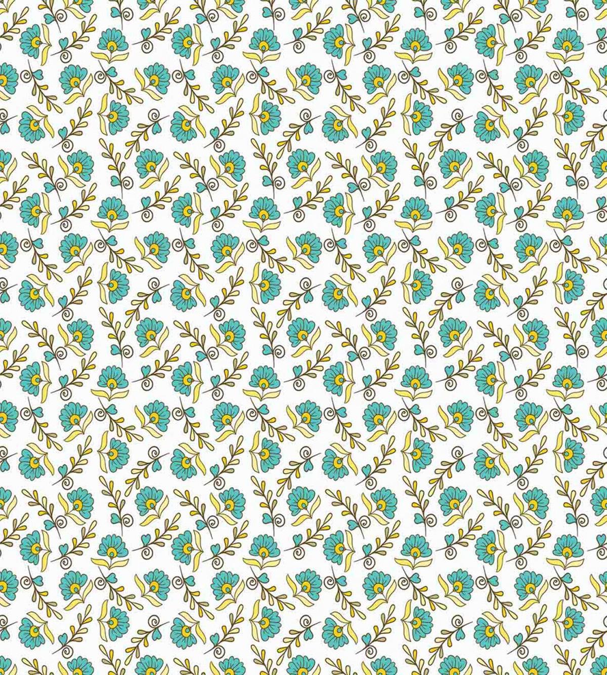 Repeating Floral Art — Pattern