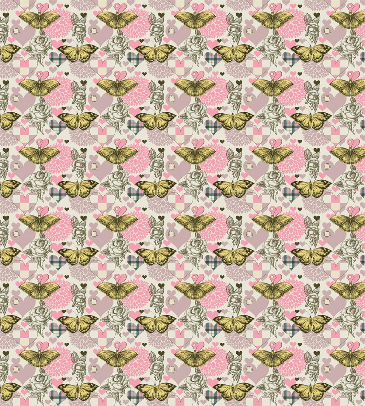 Sketchy Rose Tartan Motif — Pattern