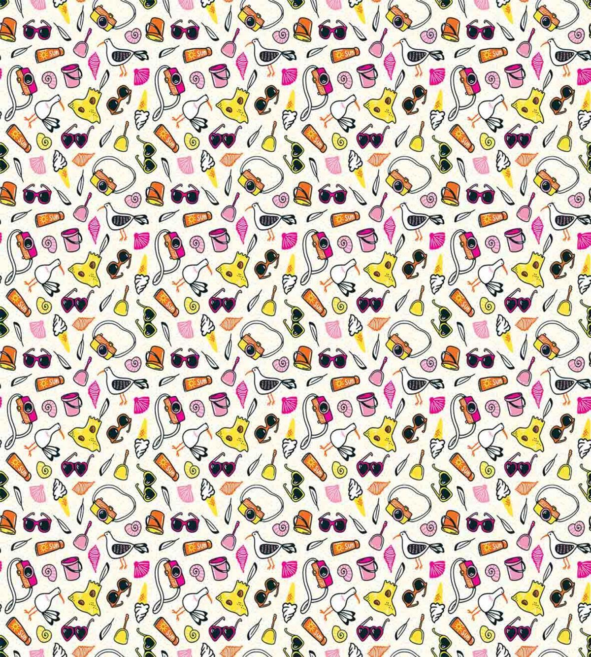 Sandy Summer with Sunglasses — Pattern