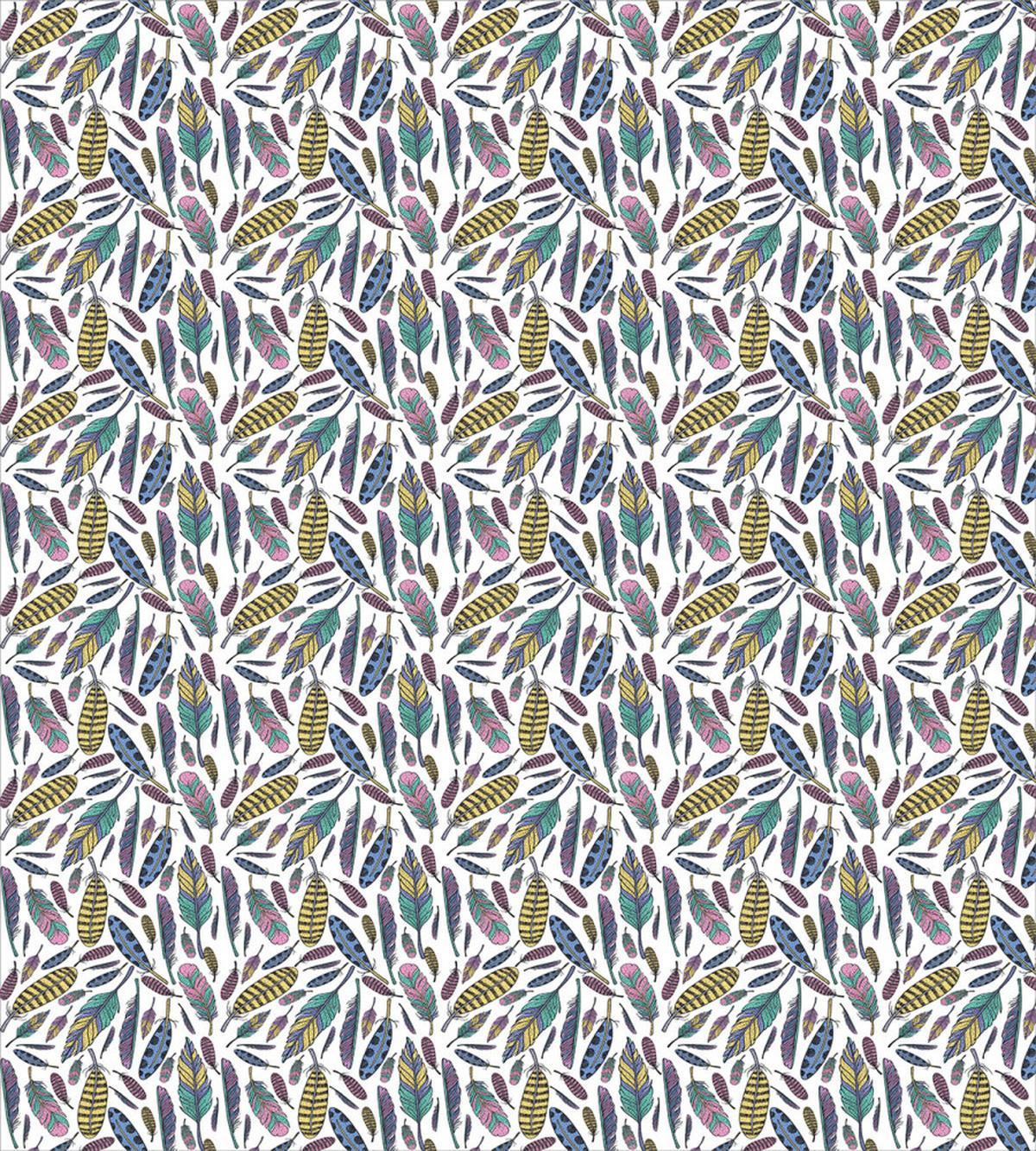 Vivid Feathers Doodle Hippie — Pattern