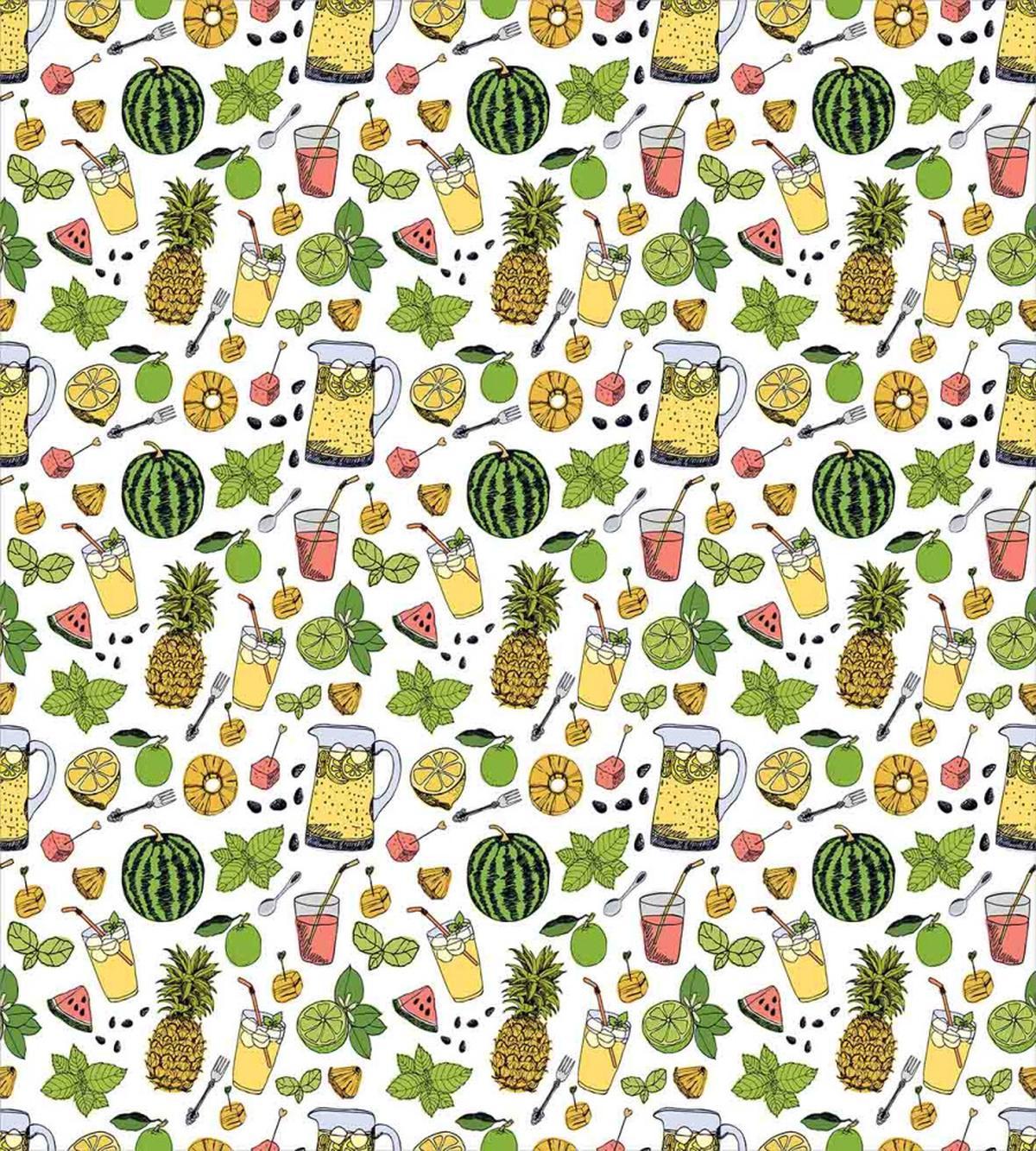 Summer Drinks Fruits — Pattern