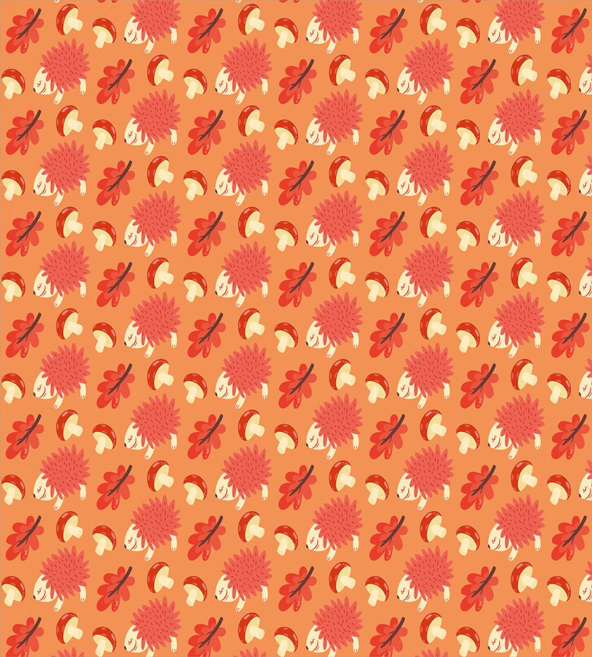 Autumn Cartoon Nature — Pattern