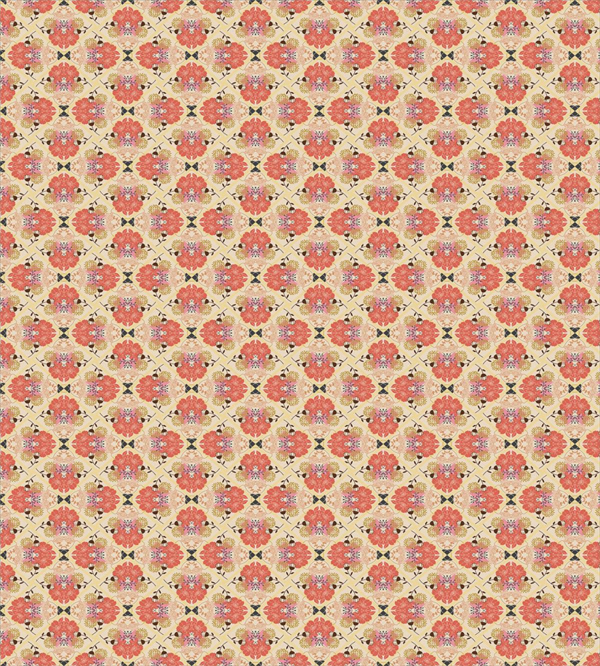 Vintage Design Flowers Art — Pattern