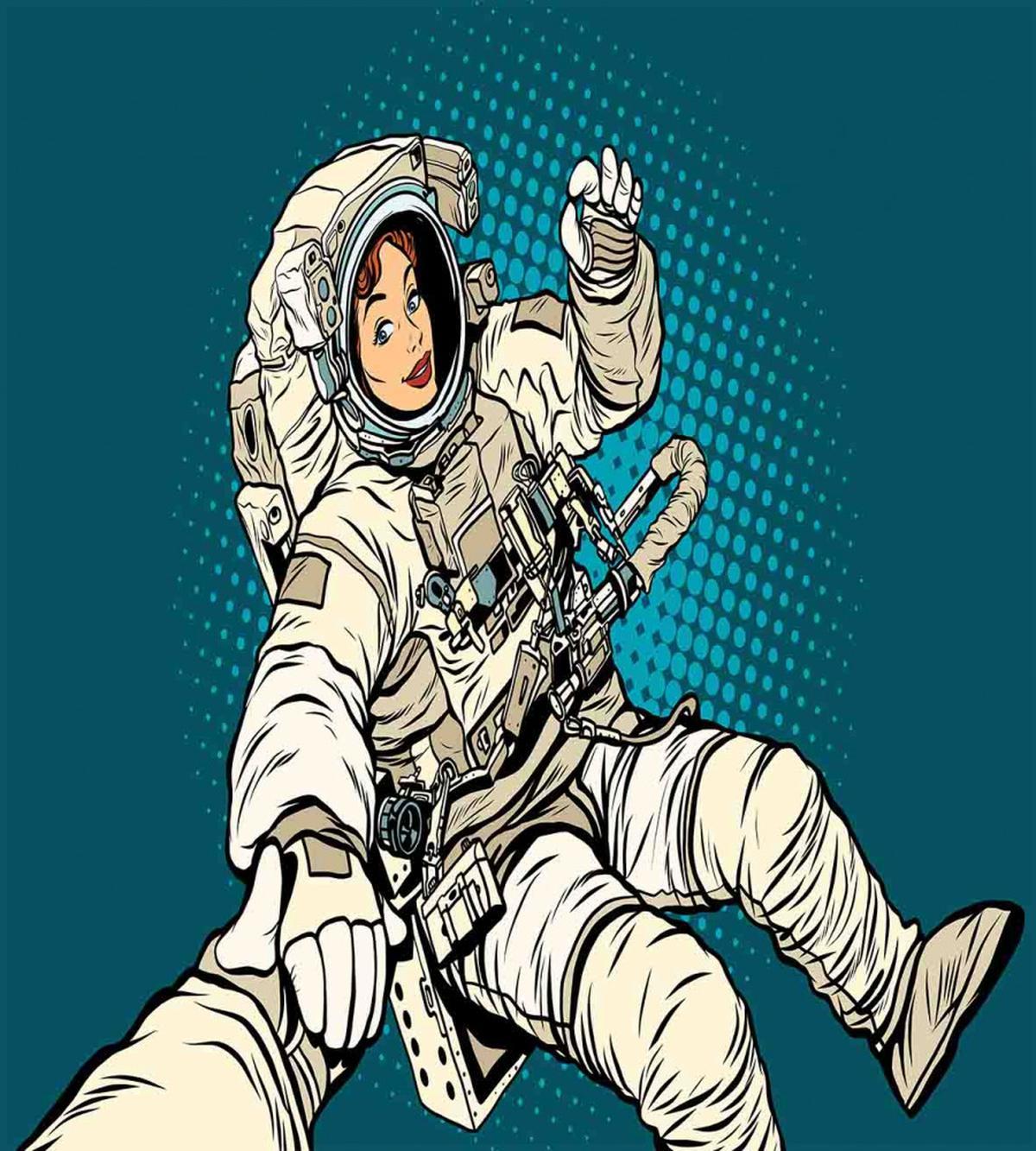 Astronaut Love in Space — Pattern