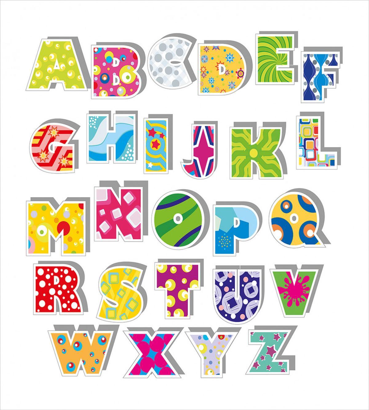 Alphabet Set Colorful — Pattern