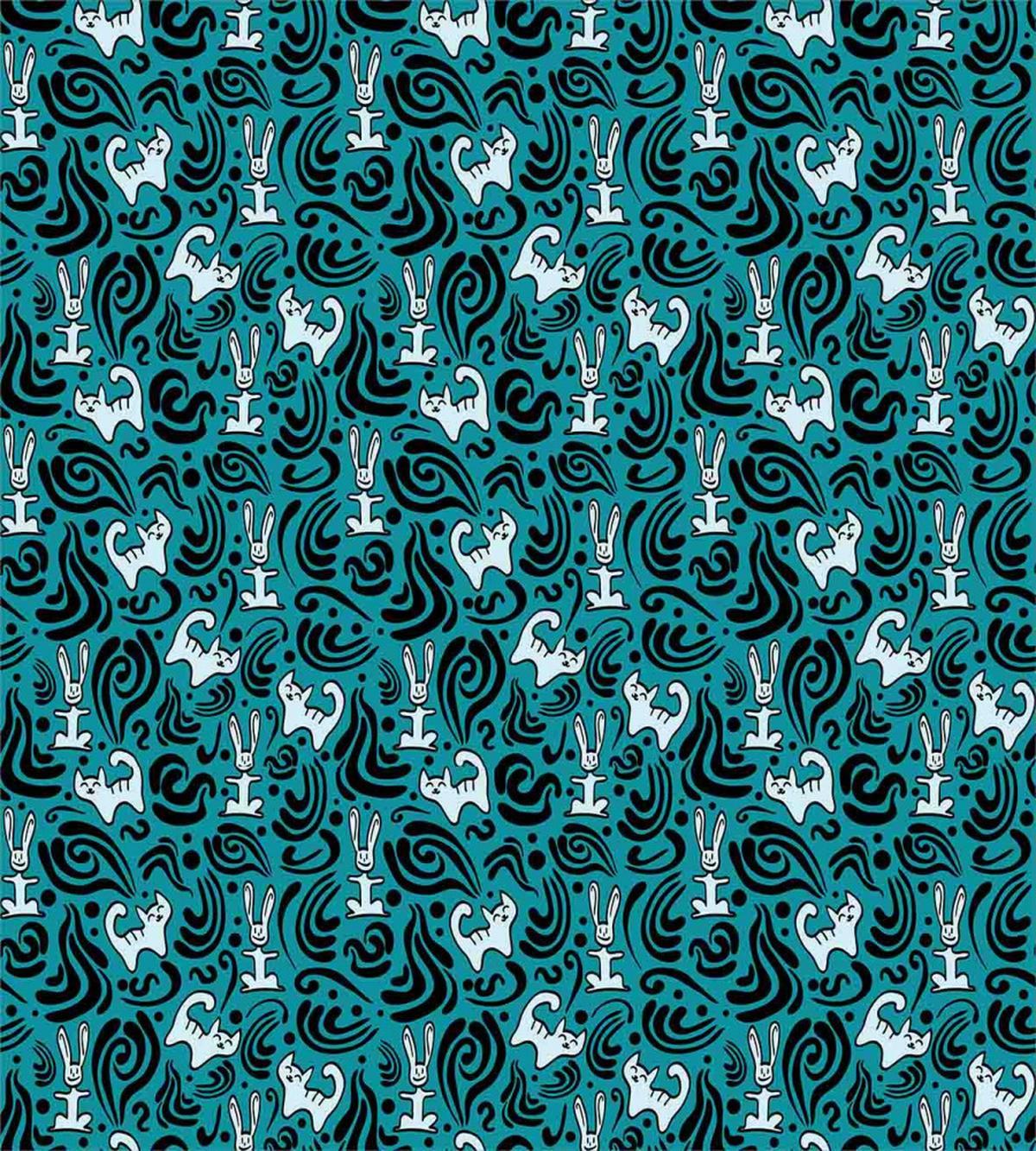 Abstract Cat Bunny — Pattern