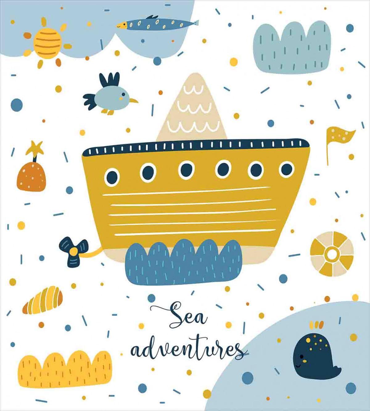 Ship and Puffy Clouds — Pattern