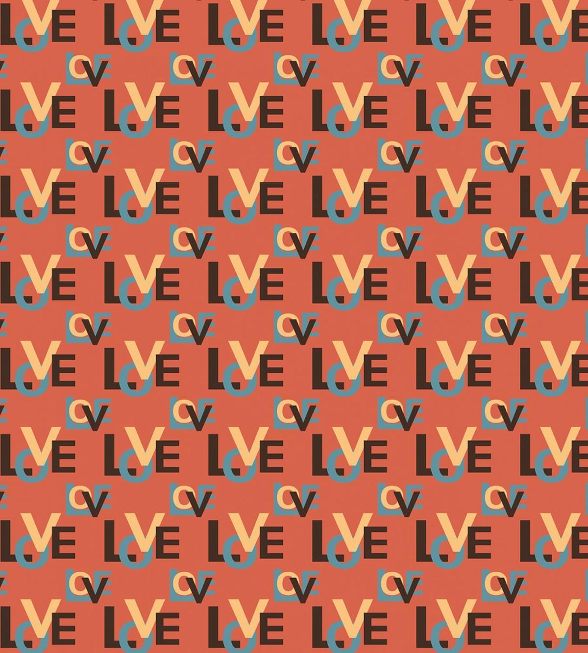 Capital Love Words — Pattern