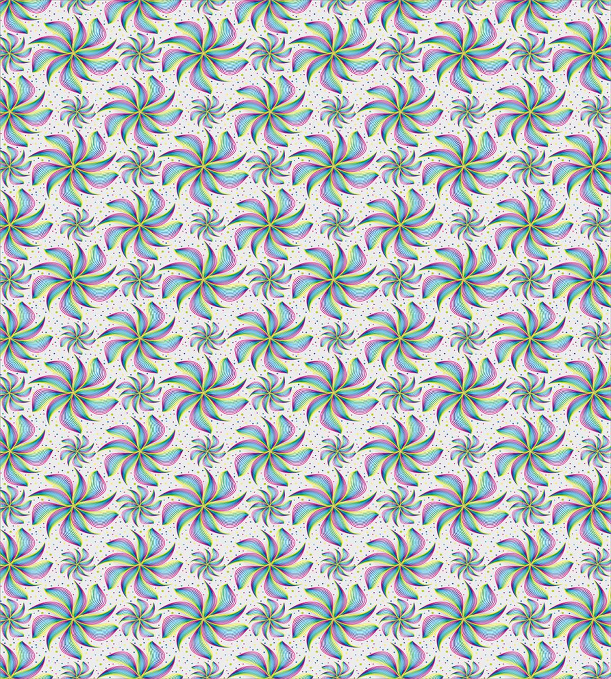 Rainbow Flower Retro — Pattern