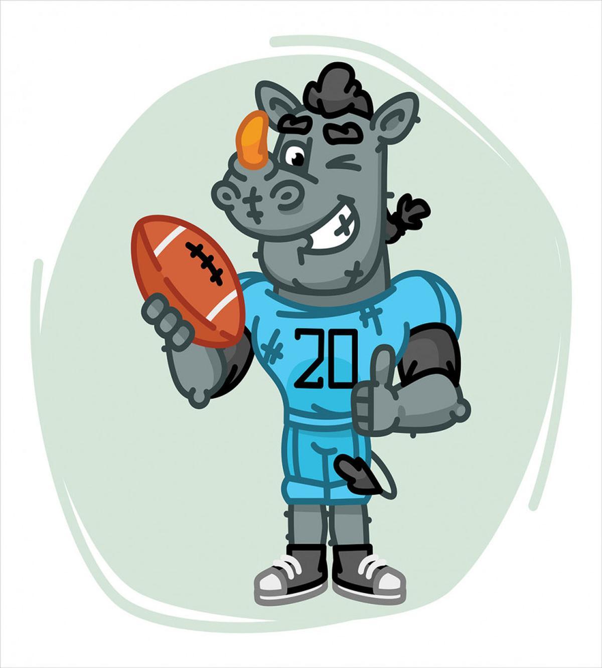 Animal with Jersey and Ball — Pattern