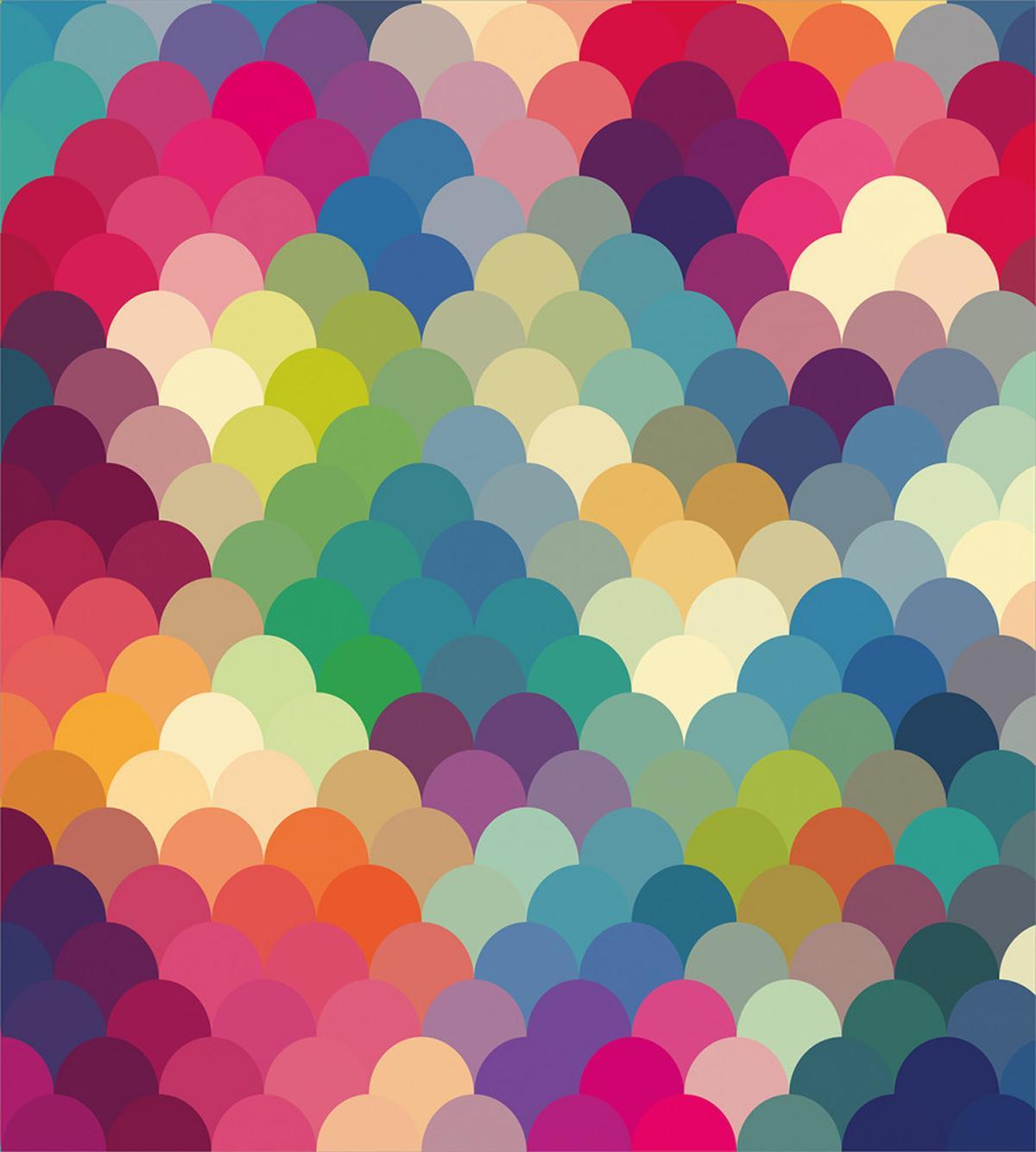 Colorful Retro Scales — Pattern