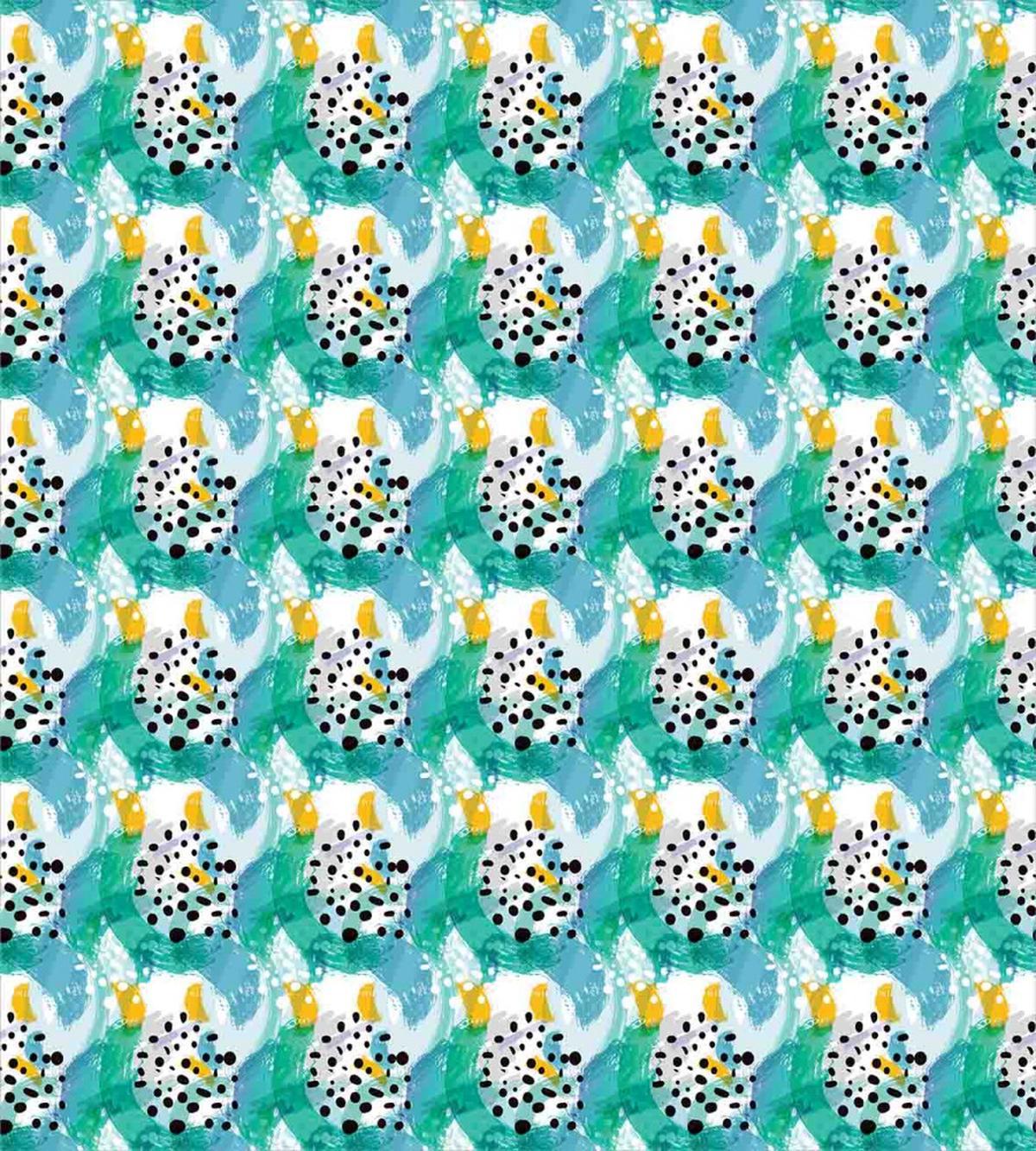 Black Spots Scribble Art — Pattern