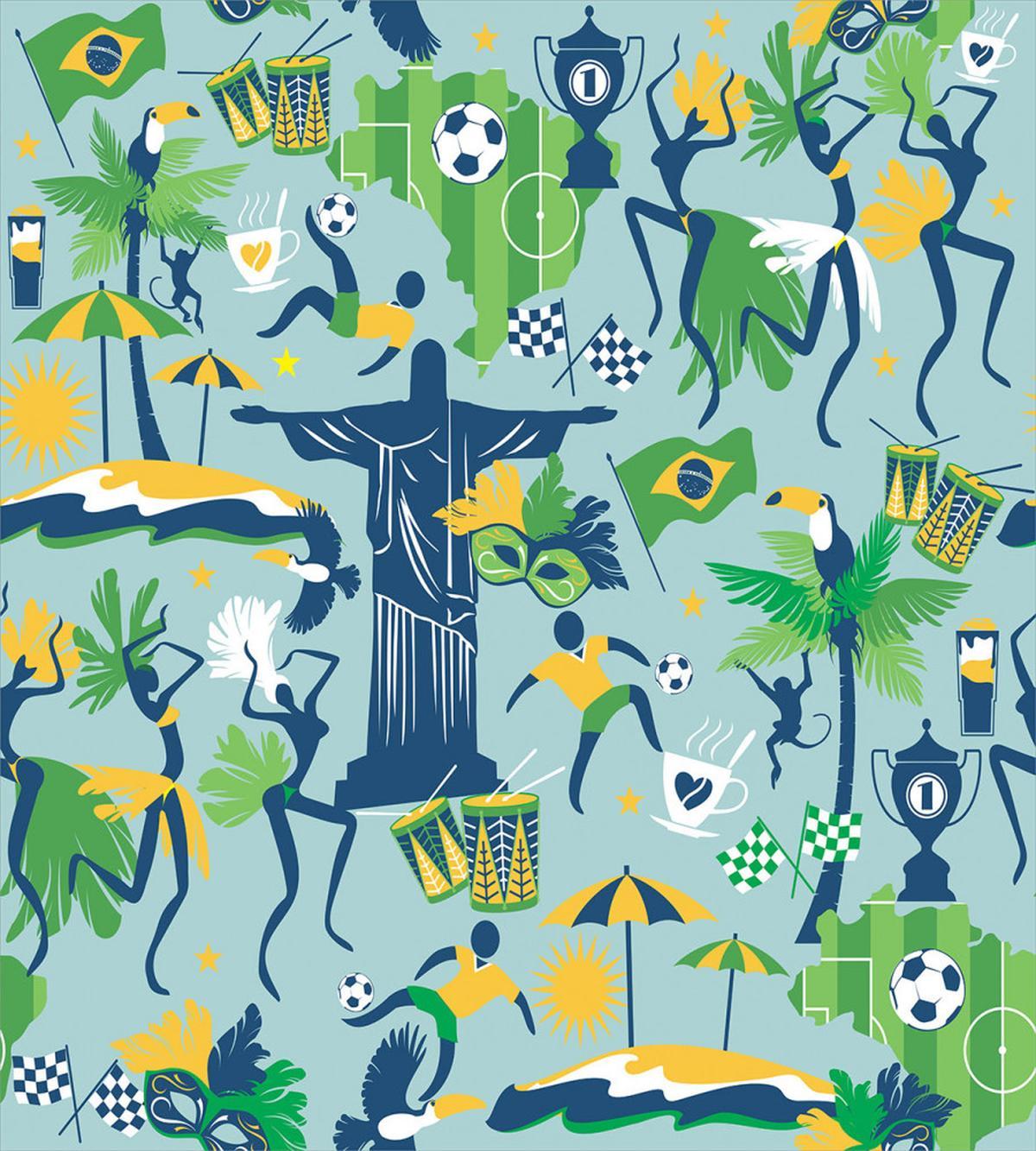Theme of Brazil Cultural — Pattern