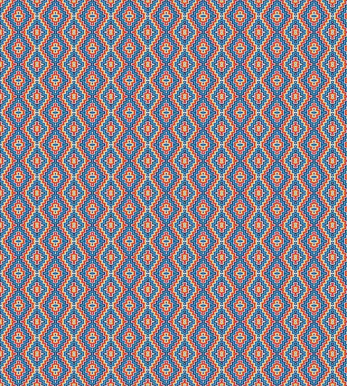 Vivid Ornament with Zig Zags — Pattern