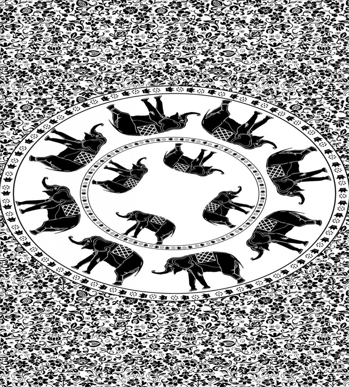 Monchrome Animal Floral — Pattern