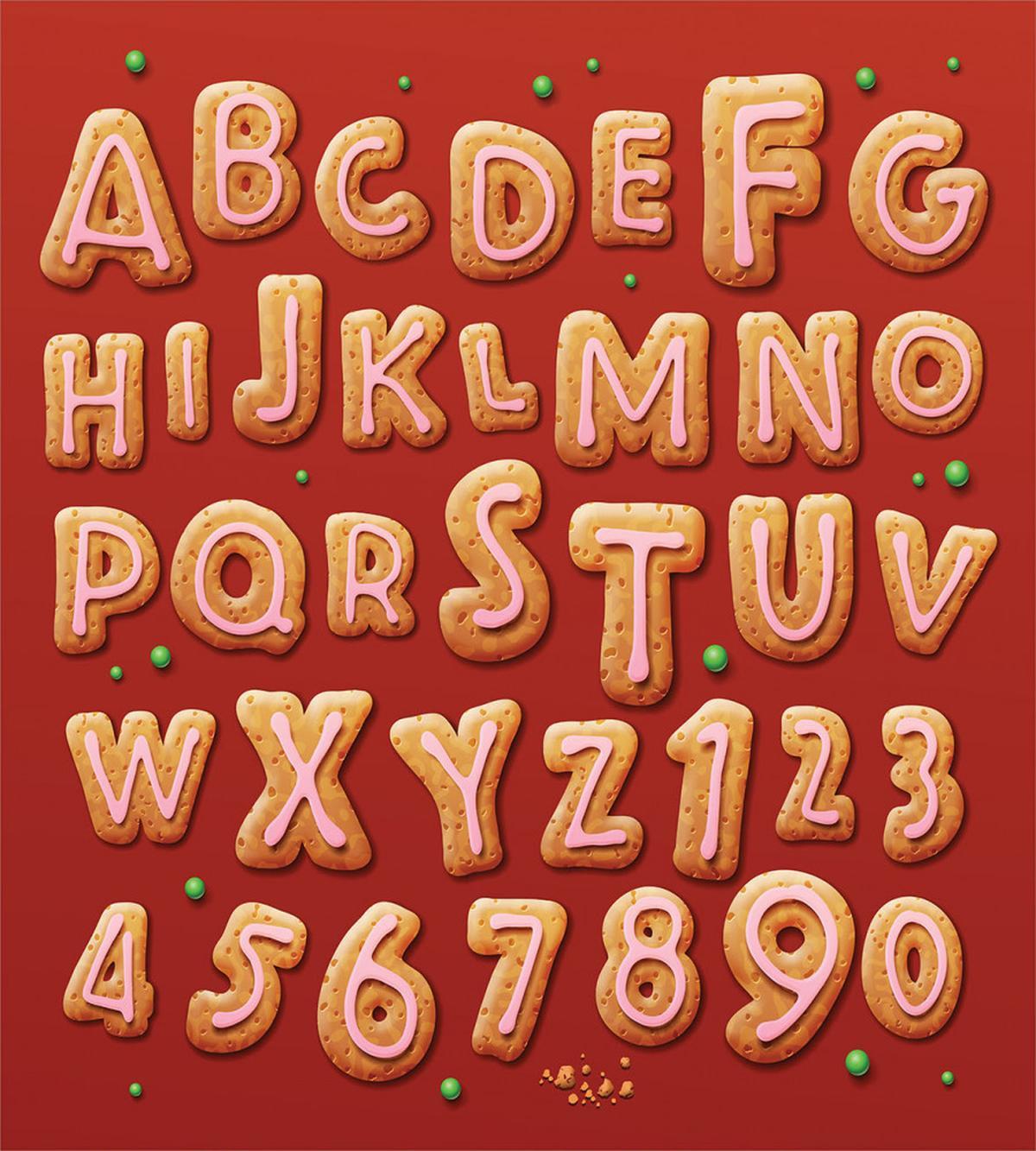 New Year Themed ABC and Dots — Pattern