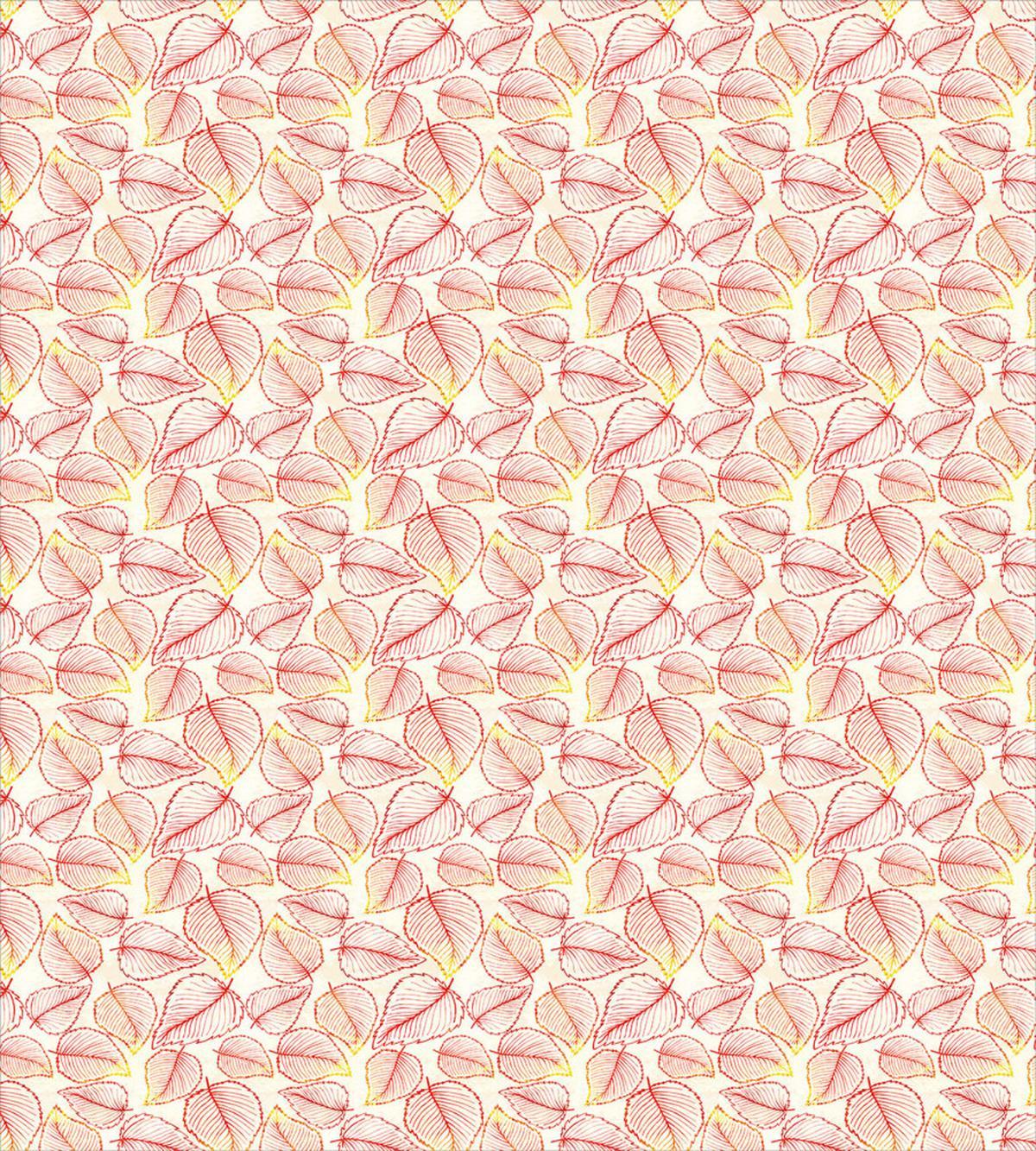 Leaf Pattern in Warm Colors — Pattern
