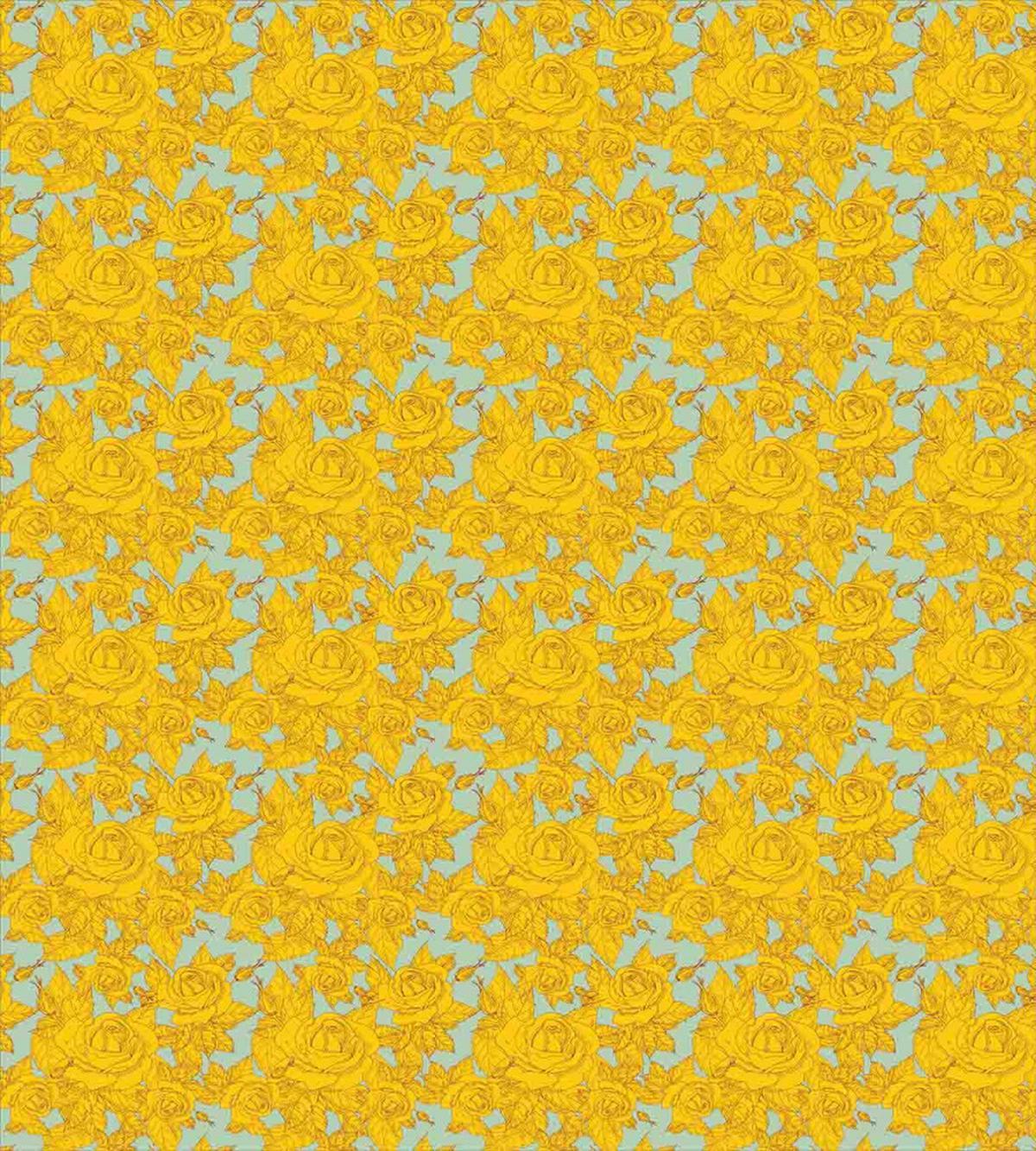 Romantic Sketch Roses — Pattern