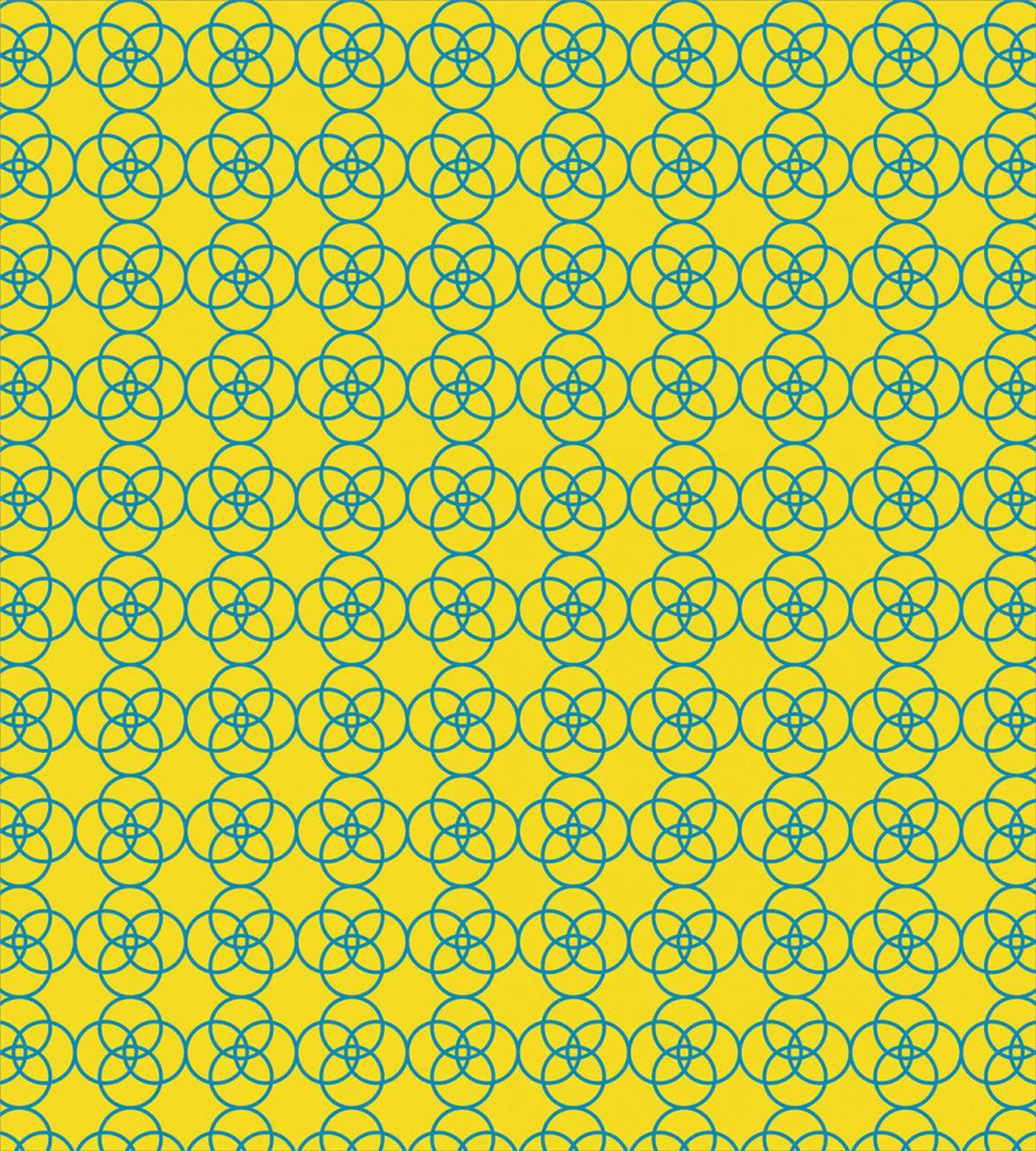 Modern Circles Chains Art — Pattern