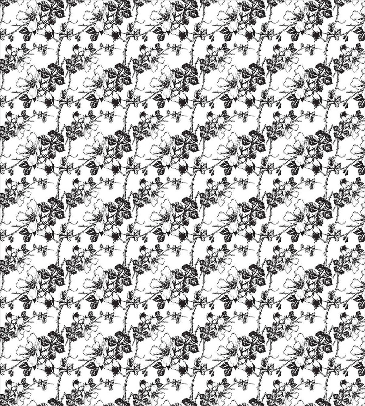 Flower Branches Thorns — Pattern