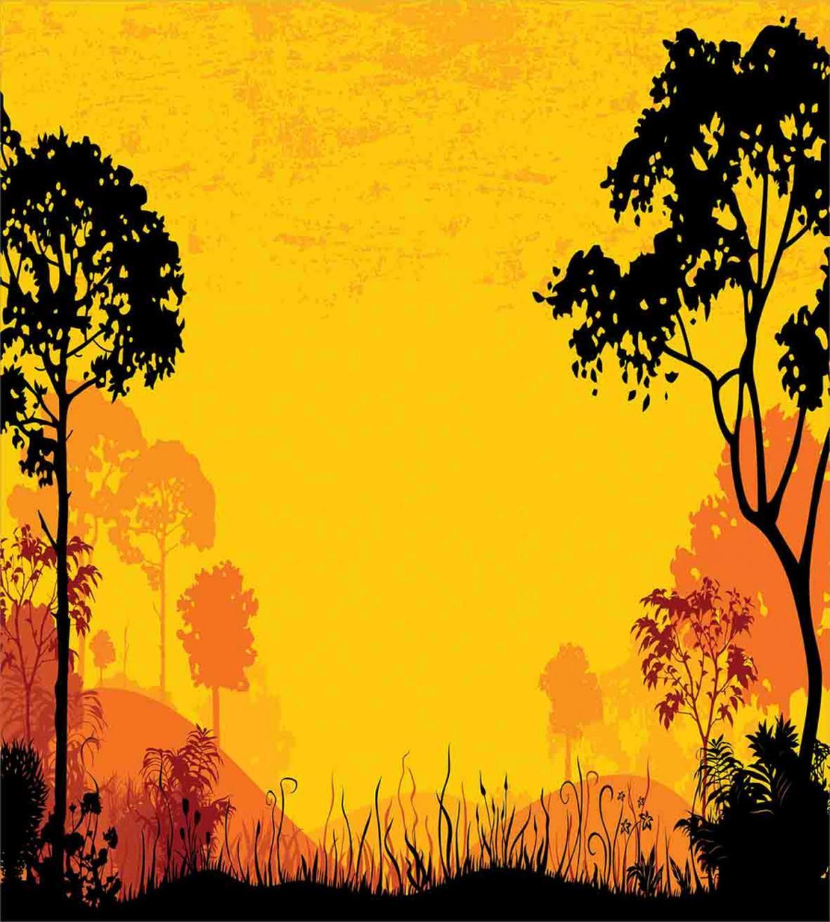 Woodland at Sunset — Pattern