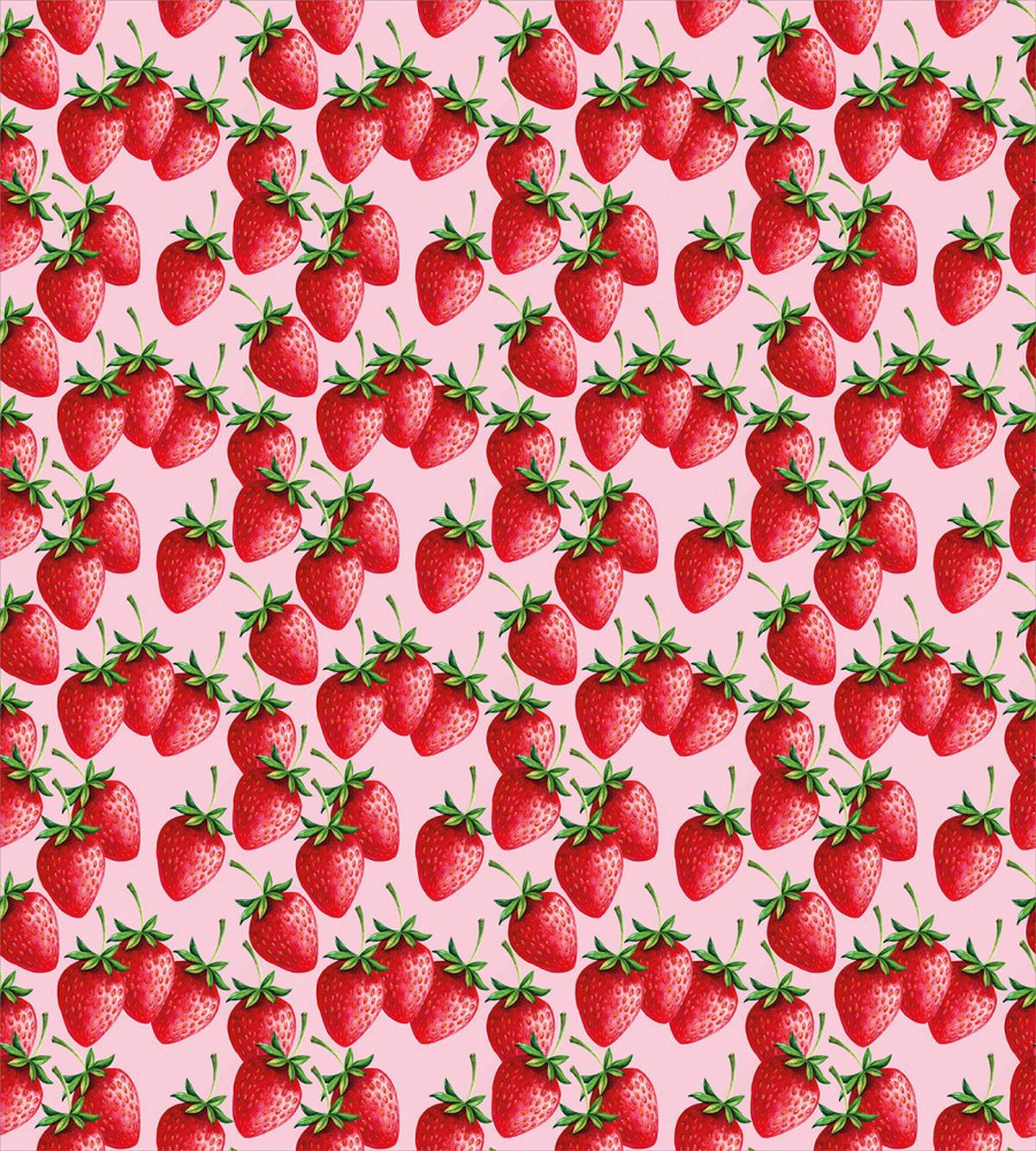 Juicy Strawberries Fruit — Pattern