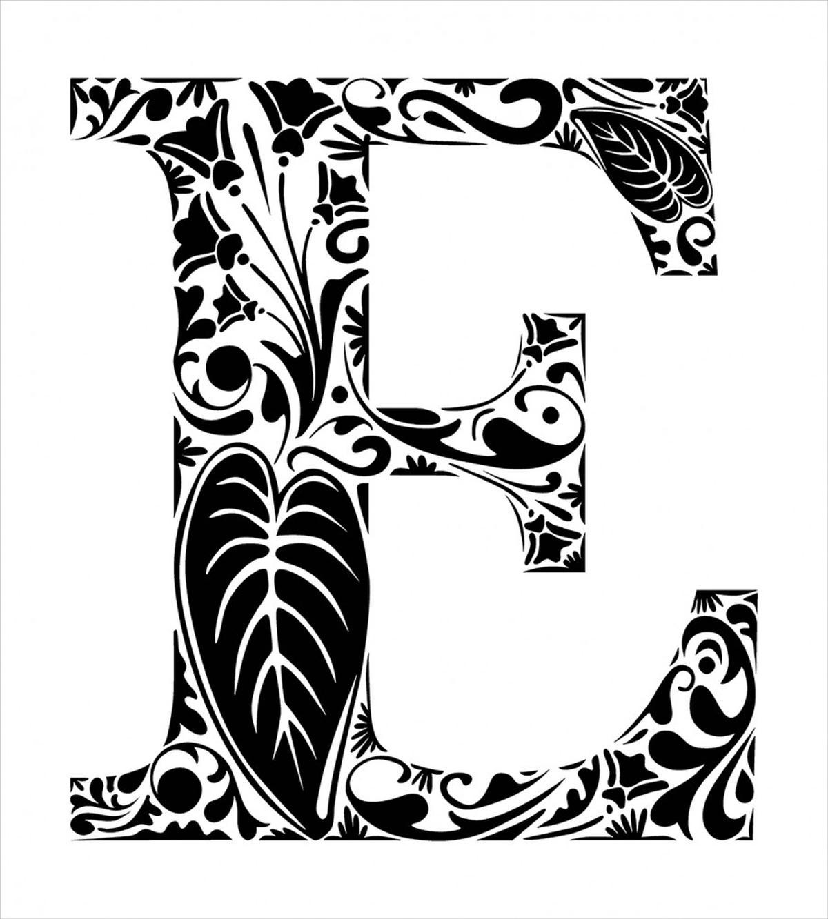 Floral Swirls Big Leaf — Pattern