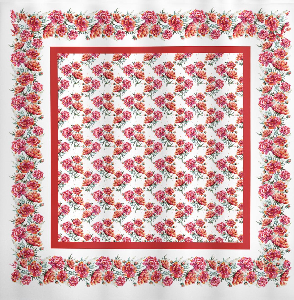 Bouquets Symmetry with Square — Pattern