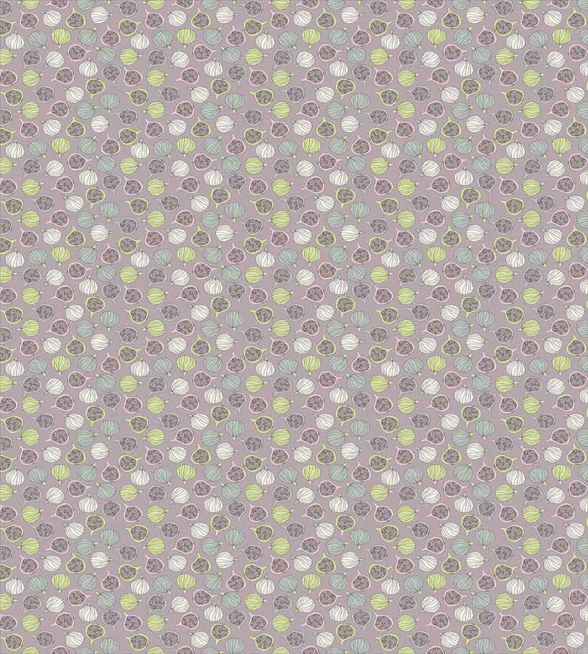 Pastel Sliced Figs with Seeds — Pattern