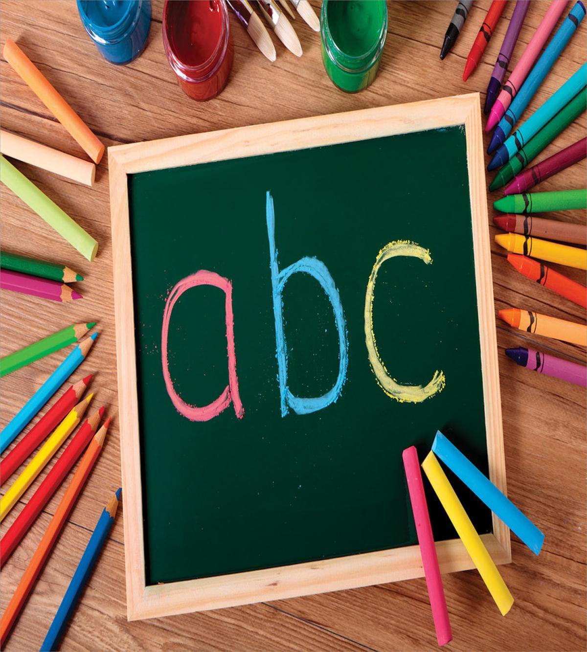 School Craft Themed Photo — Pattern