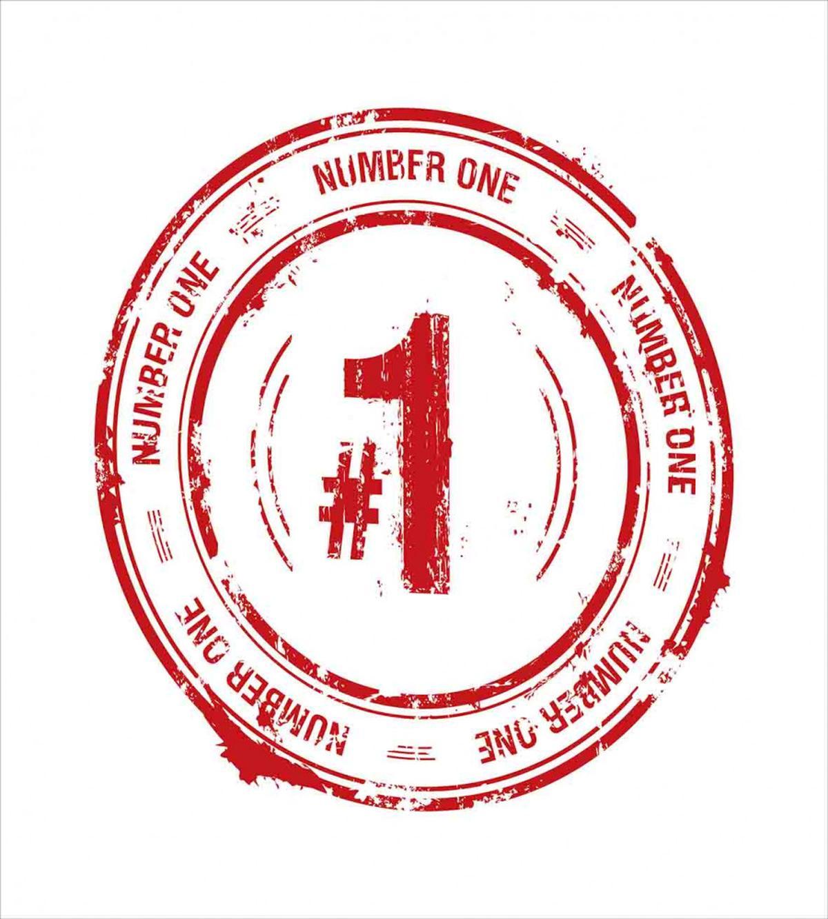 Number Grunge Stamp — Pattern