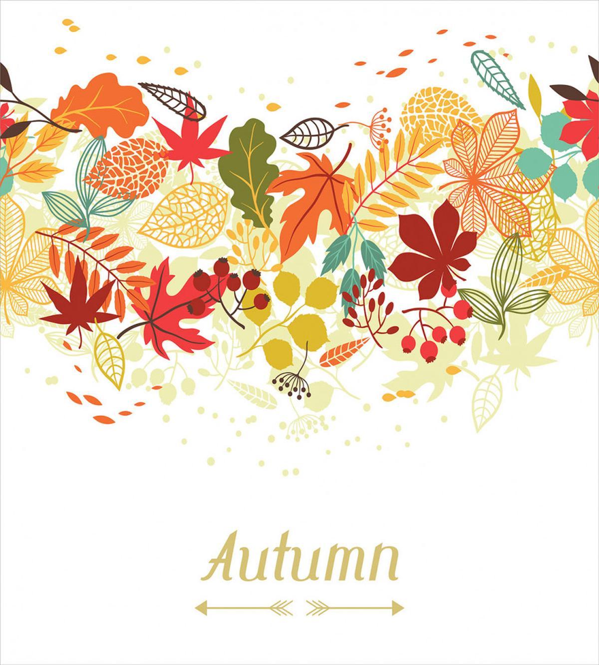 Autumn Leaves Border — Pattern