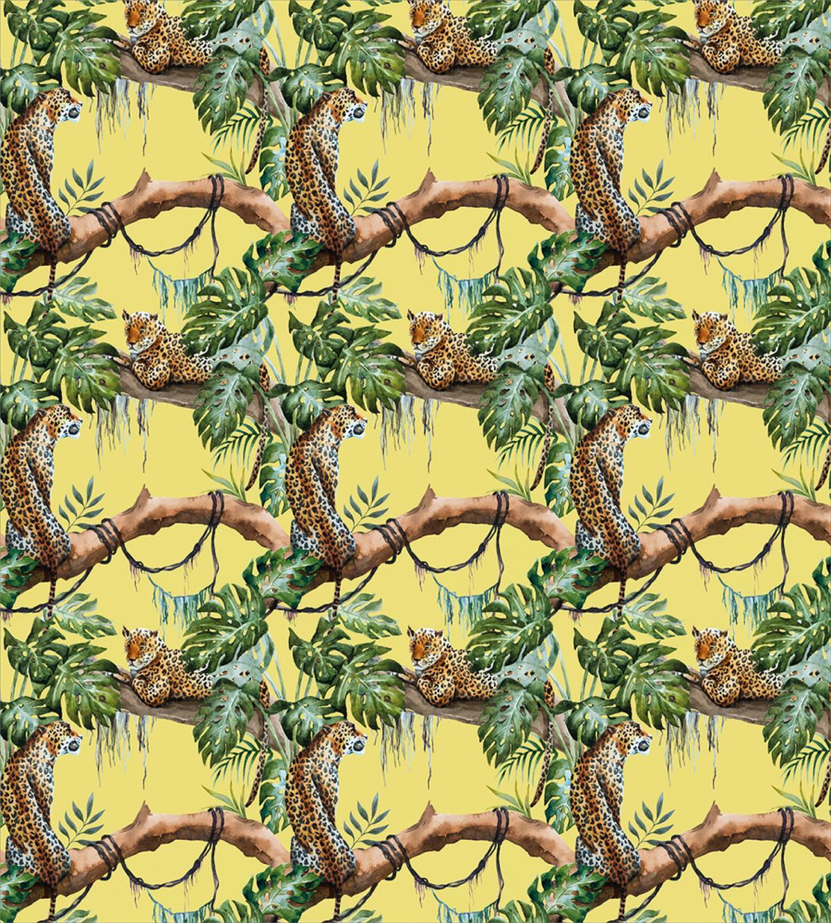 Leopards in Jungle — Pattern